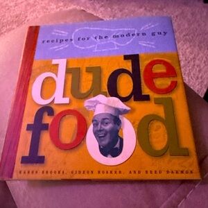 Dude Food: Recipes for the Modern Guy Karen Brooks Cookbook EUC 2000 Y2K
